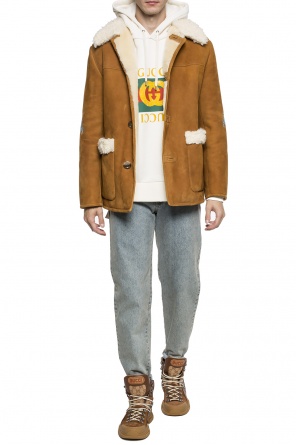 Shearling jacket with a sewn on application, zdjęcie 2 Shearling jacket with a sewn on application od Gucci
